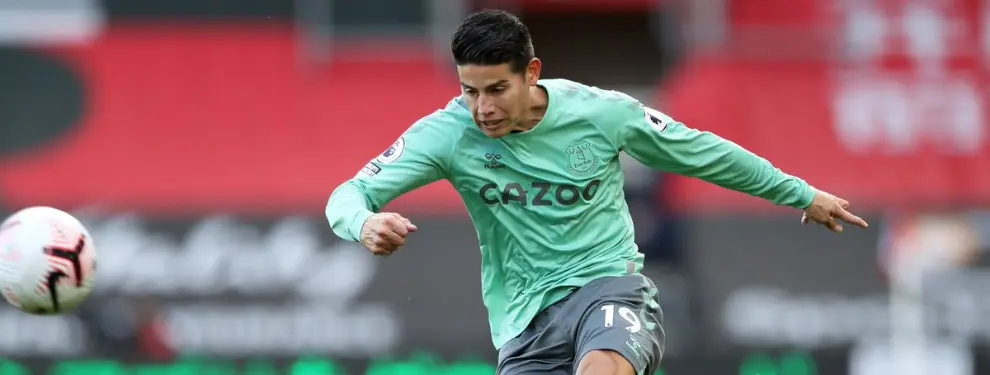 James Rodríguez no se quiere retirar en el Everton ¡quiere ir allí!