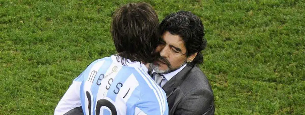 El homenaje a Maradona de Messi que provoca un incendio en el Barça