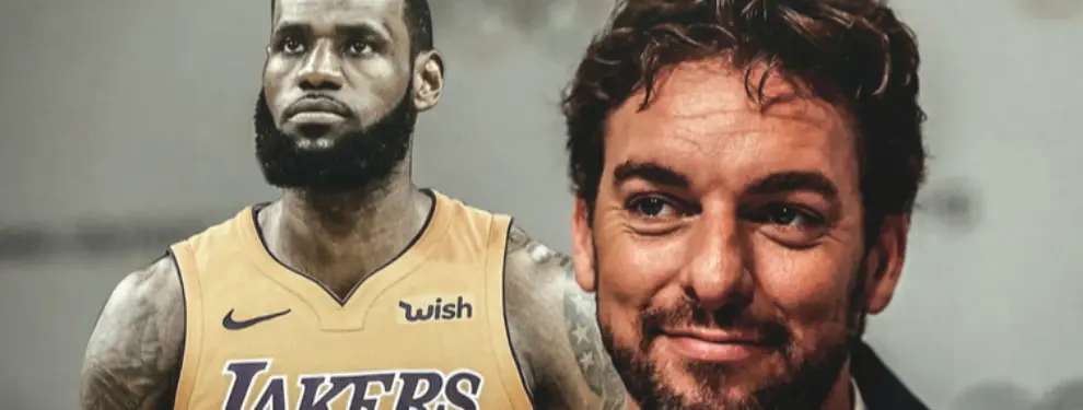 Marc Gasol y LeBron James listos para poner la guinda de Kobe Bryant