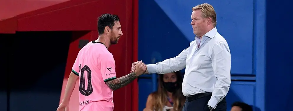 La pelea de Messi con Koeman que lo deja fuera del Ferencvaros-Barça