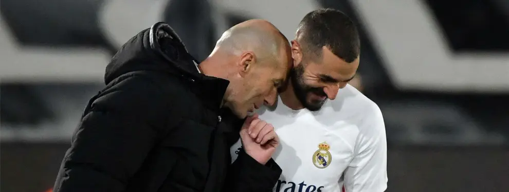 Benzema lo habla con Florentino. La noticia que convence a Zidane