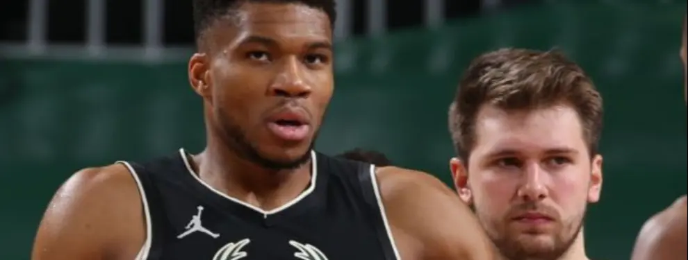 Luka Doncic pierde los papeles y Antetokounmpo mata sus esperanzas