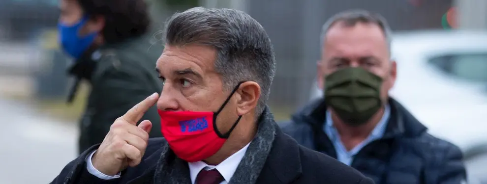 A Laporta le ofrecen el fichaje de un delantero de La Liga Santander