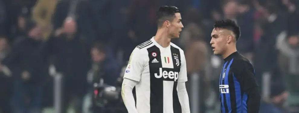 Guiño de CR7 a Lautaro Martínez: reacción del Inter y del Barça