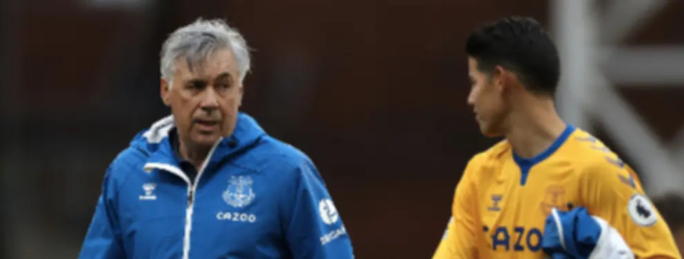 James Rodríguez, gravísimo problema: Ancelotti le saca de la ecuación