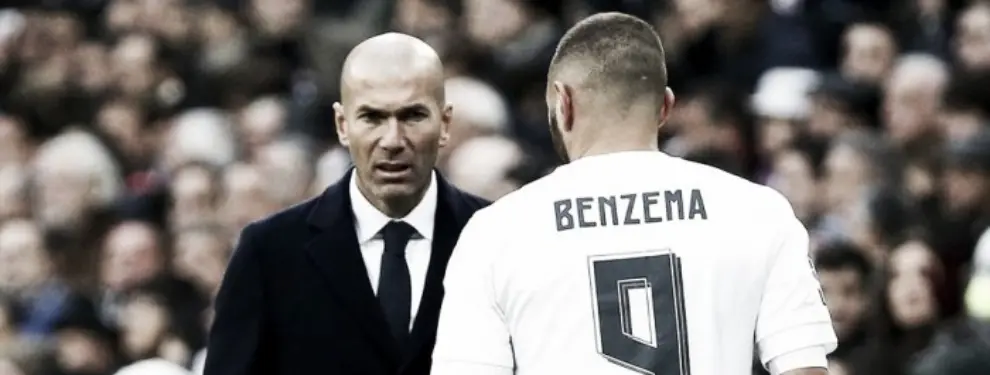 Choque frontal entre Zidane y Benzema: saltan chispas