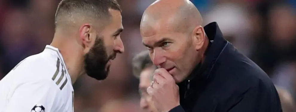 Zizou confirma a Benzema el tridente top del Madrid: listo, 165 kilos