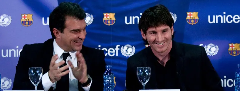 Así es el tridente que Joan Laporta le ha prometido a Messi: brutal
