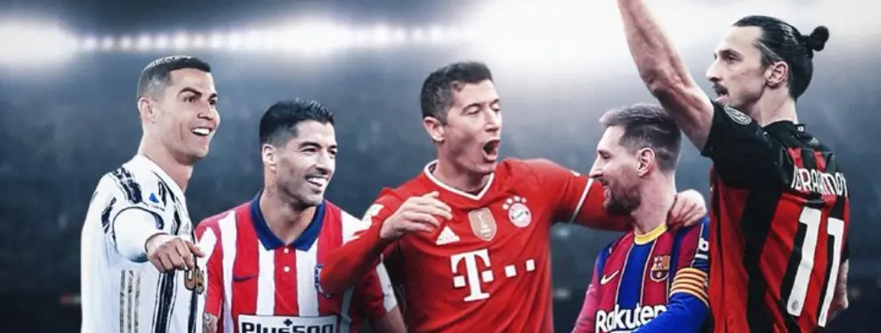 Robert Lewandowski lo logra, pero aún no puede con CR7 y Luis Suárez