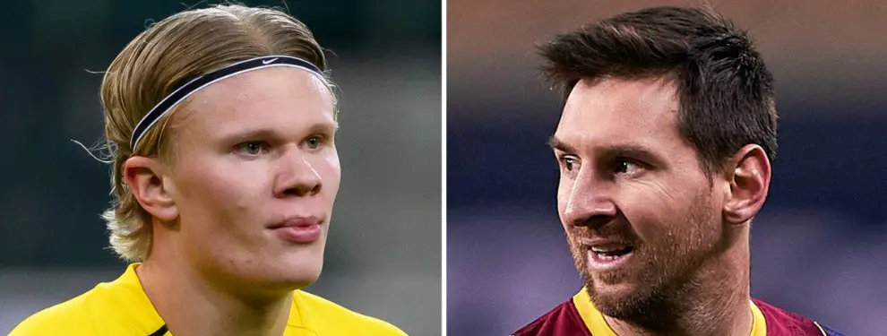 Messi desconfía de Haaland y pide este delantero tras el Clásico