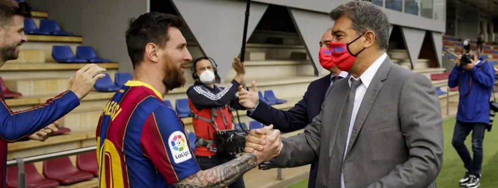 Laporta le deja las cosas claras a Messi: si se queda será a su modo