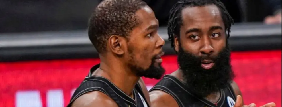 Faltaba esta bomba final de Kevin Durant y James Harden para sus Nets