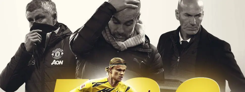 Erling Haaland pone sus condiciones y elige: Madrid y City, a esperar