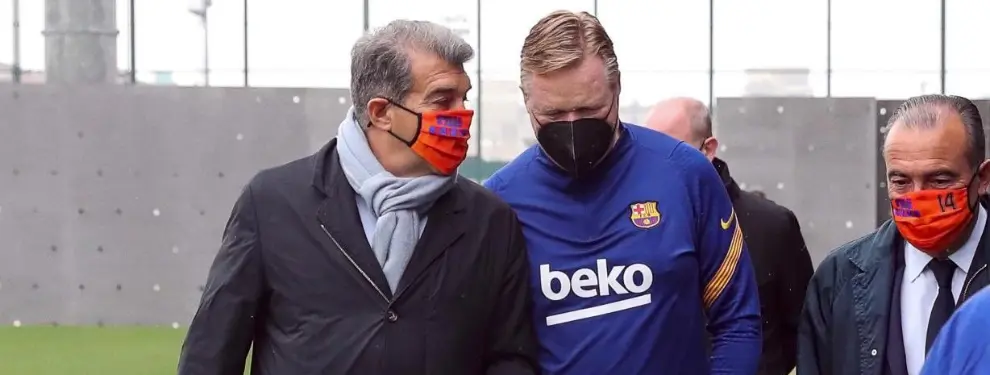 Laporta y Koeman lo ultiman: felicidad culé con Leo Messi protagonista