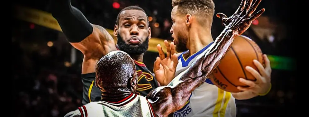 Stephen Curry invoca a Michael Jordan para tumbar a LeBron James