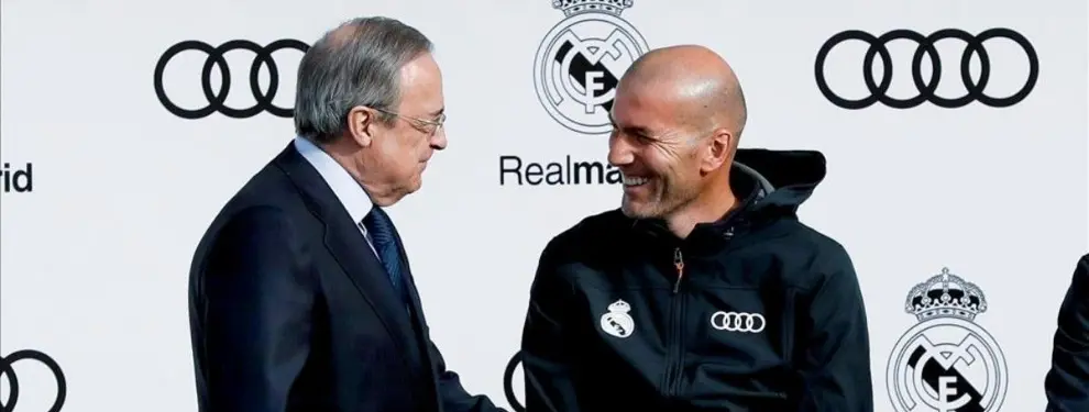 El sustituto de Zidane hace una lista de bajas con Florentino Pérez