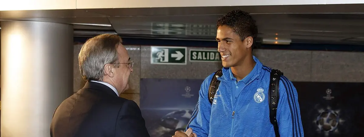 Florentino Pérez coloca a Varane: 60 millones y a este equipo TOP