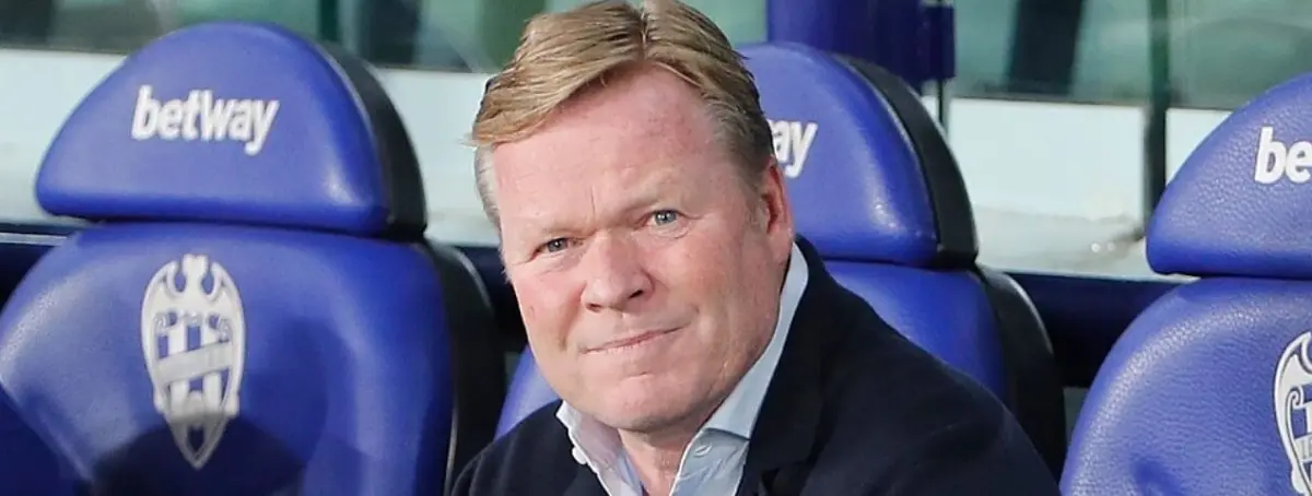 Ronald Koeman tiene una discusión acalorada con un jugador del Barça