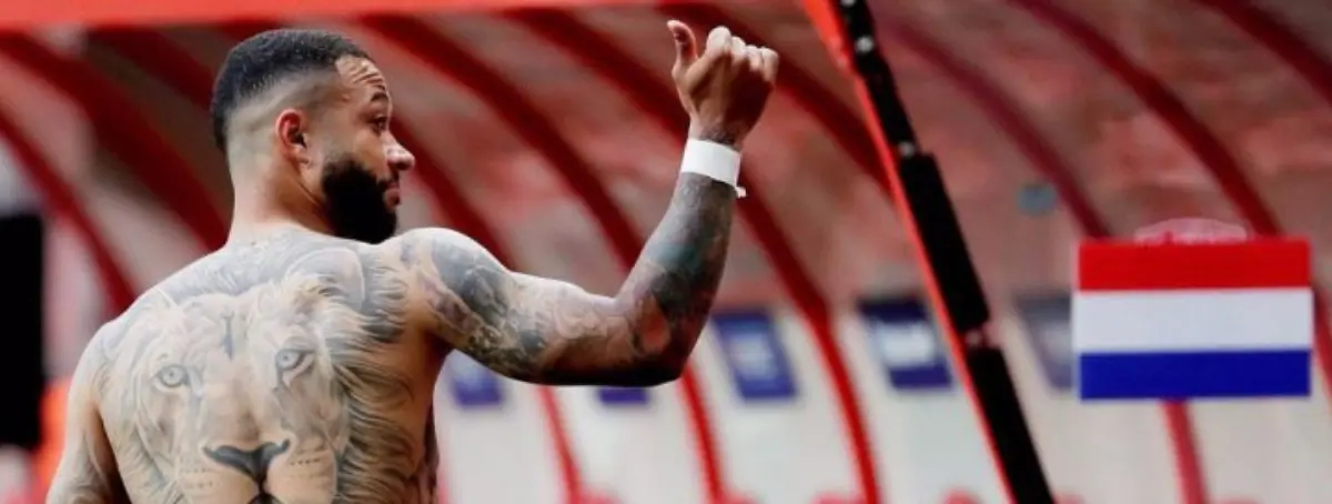 Memphis Depay frustró la llegada de este delantero centro al Barça