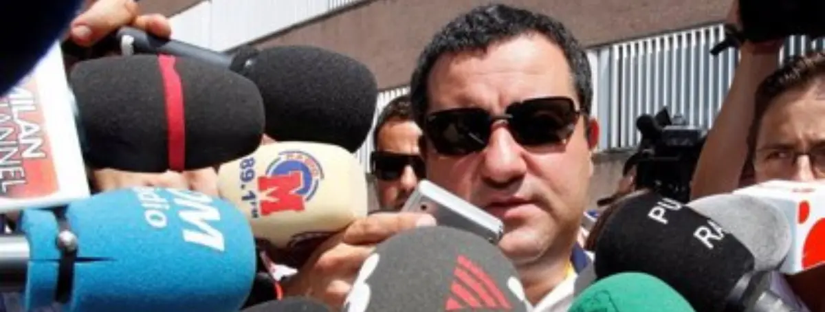 Mino Raiola vuelve a llamar a Barça y Real Madrid por un delantero