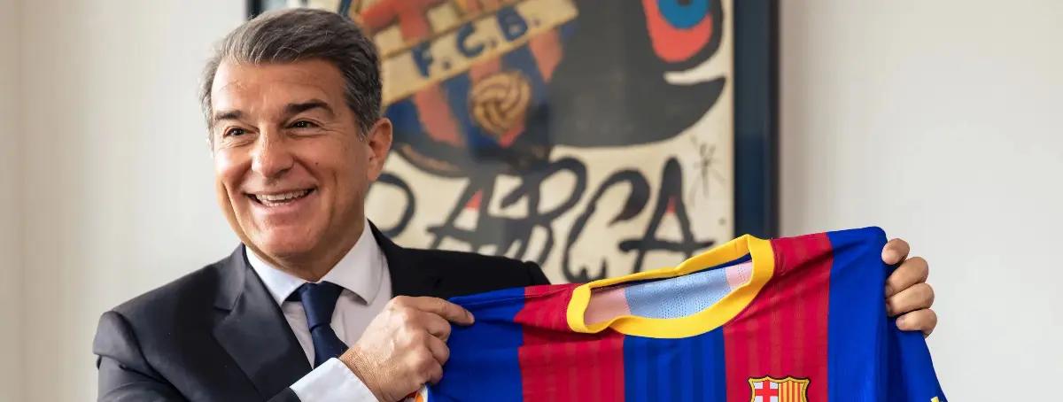 Joan Laporta recibe la llamada de un zaguero colombiano para el Barça