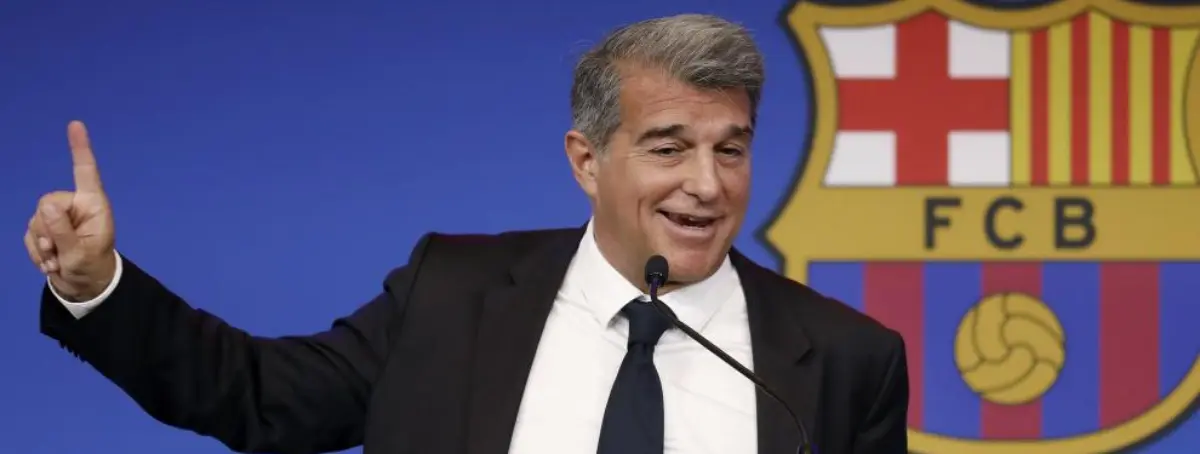 Laporta tiene a un delantero centro entre ceja y ceja para el Barça