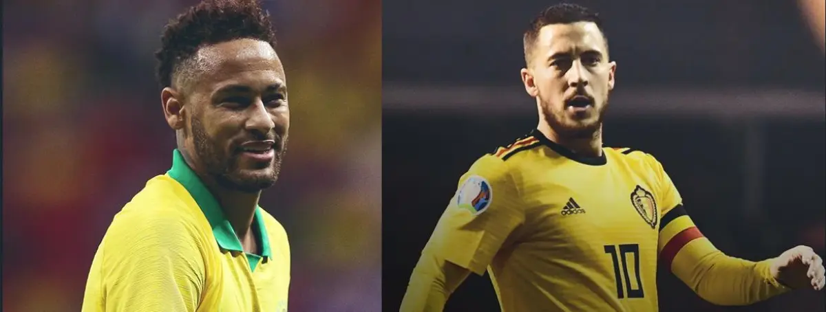 Pulso entre Neymar Júnior y Hazard en la FIFA: Bélgica, a la cabeza