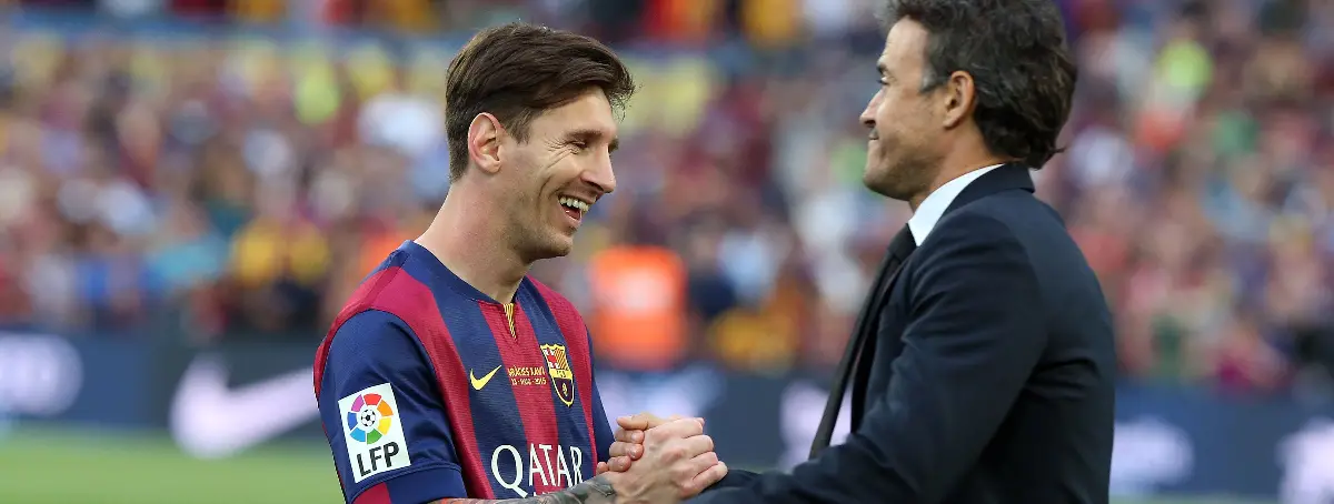 Leo Messi aplaude la vuelta del 10 del Barça… y Luis Enrique también