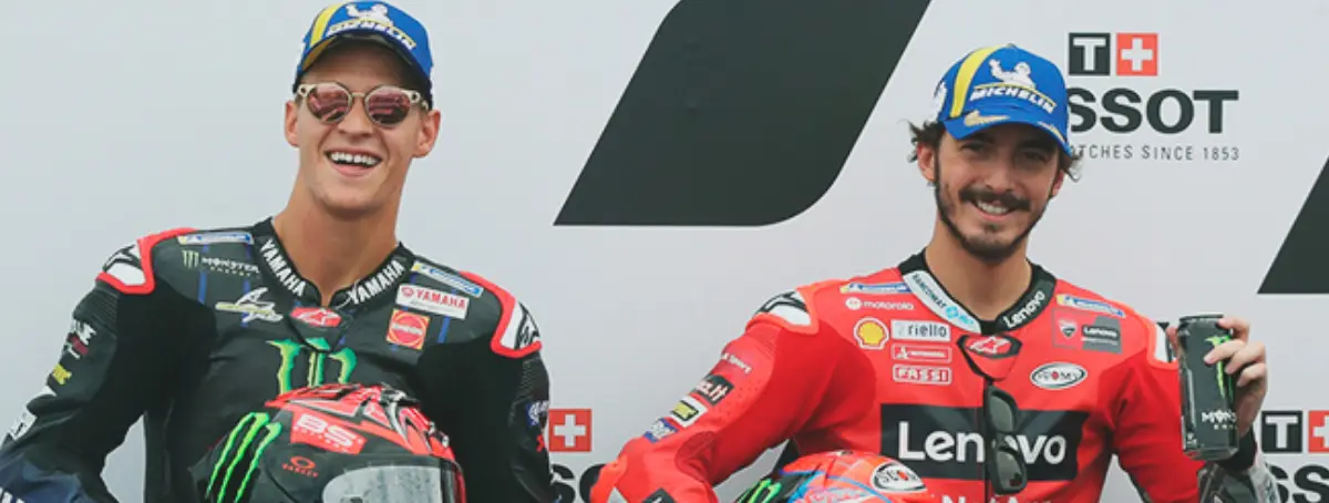 Frenazo en seco de Quartararo: recado a Yamaha y lucha contra Bagnaia
