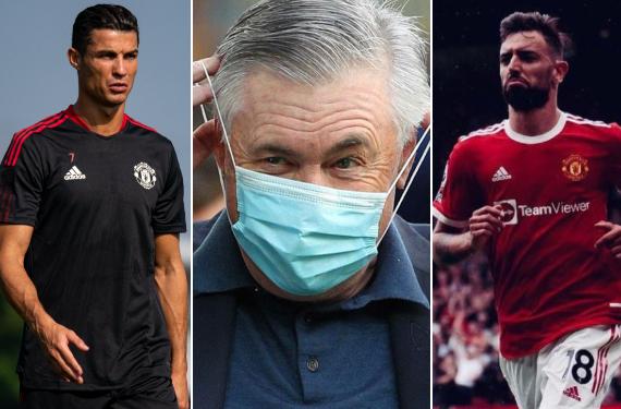 Ancelotti mata a la Premier y a CR7: el nuevo Bruno Fernandes, cerca