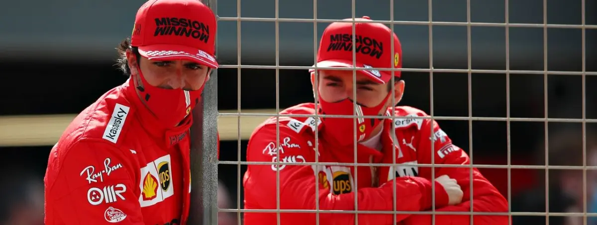 La tensión entre Carlos Sainz y Charles Leclerc se palpa en Ferrari