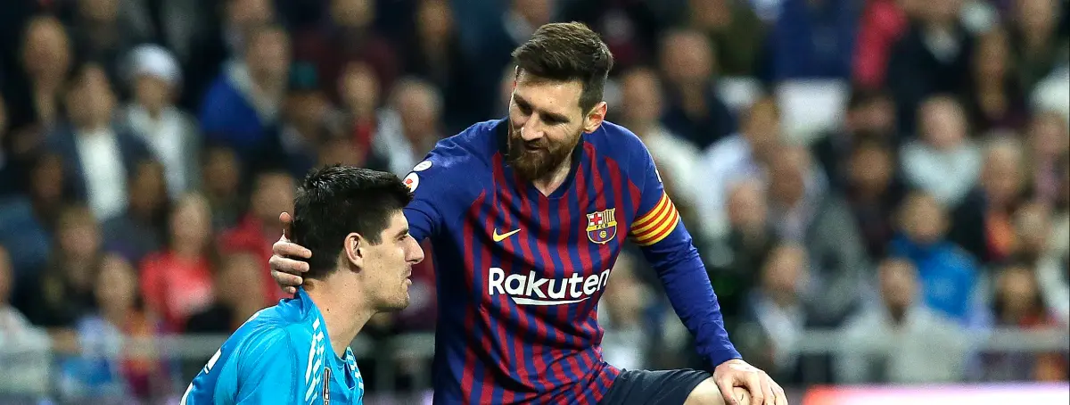 Leo Messi mira a Courtois y al Real Madrid para salvar su temporada