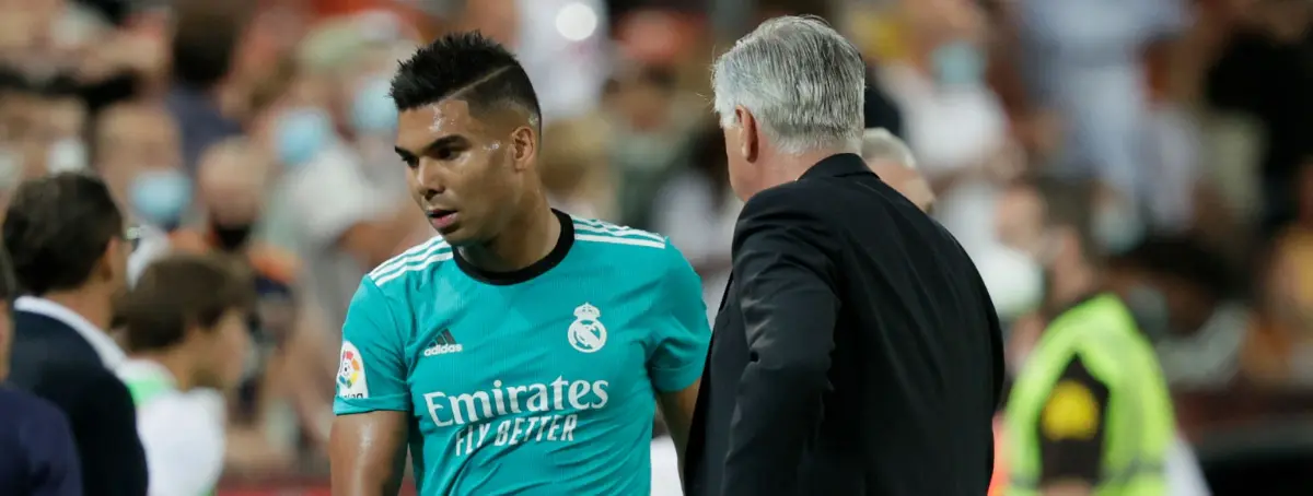 Carlo Ancelotti pasa del relevo de Casemiro: papel opuesto con Zidane