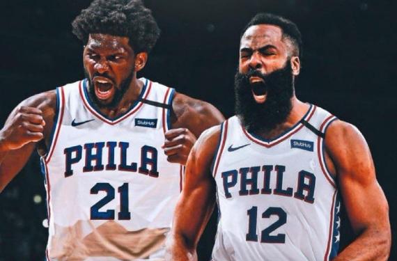 Joel Embiid lidera su gran golpe junto a Harden: pulso contra Durant