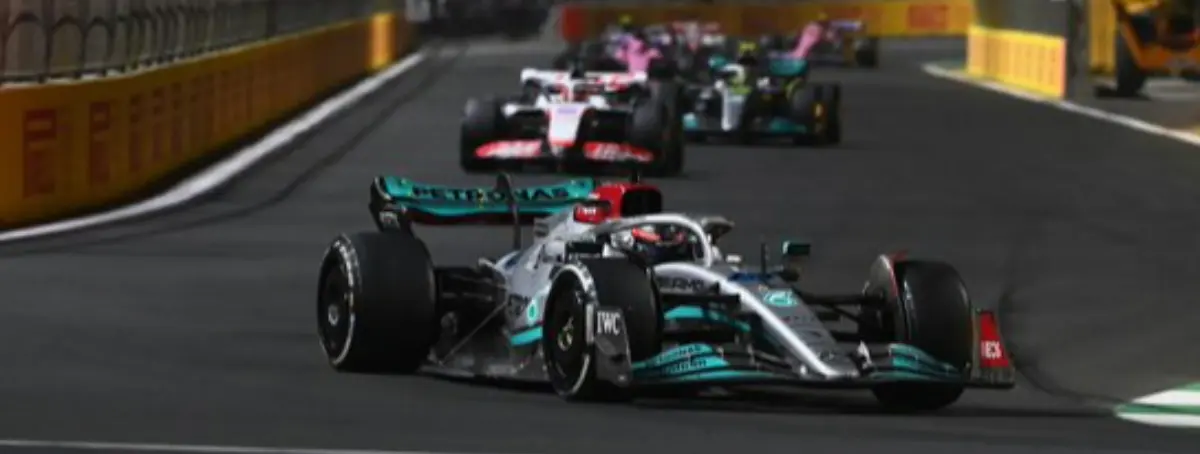 Hamilton y Russell no previeron este problema, pesadilla para Mercedes