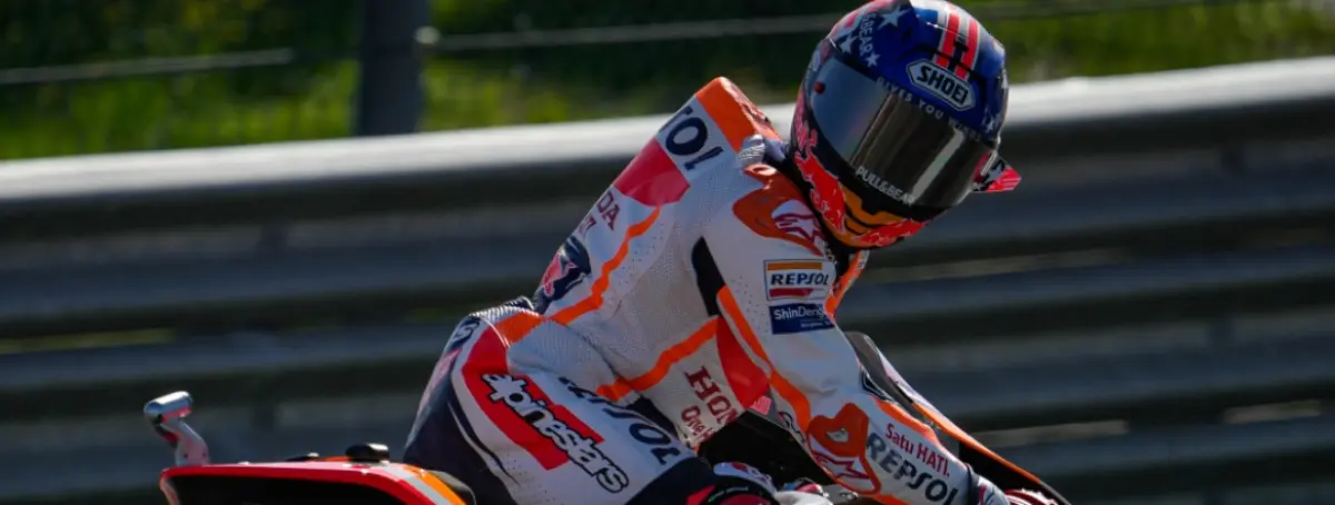 Le cuelgan el cartel de favorito a Márquez y él no entiende nada