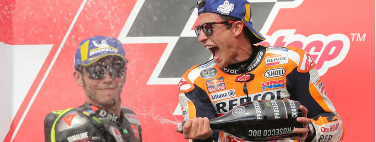 Lorenzo activa la amenaza de Márquez a Rossi; Bagnaia es su obstáculo