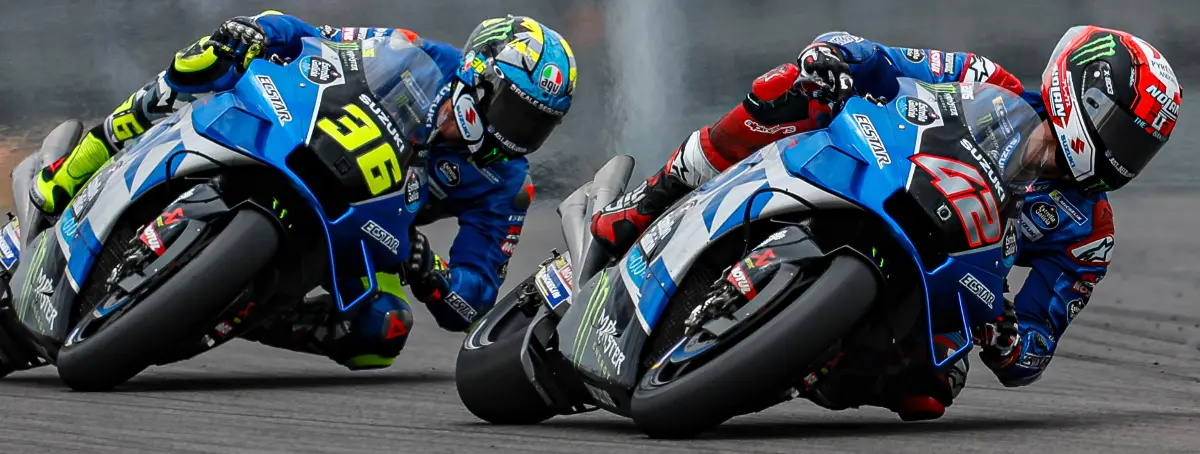 Rins sorprende a Márquez y ambos ven ganar a Quartararo en Portugal