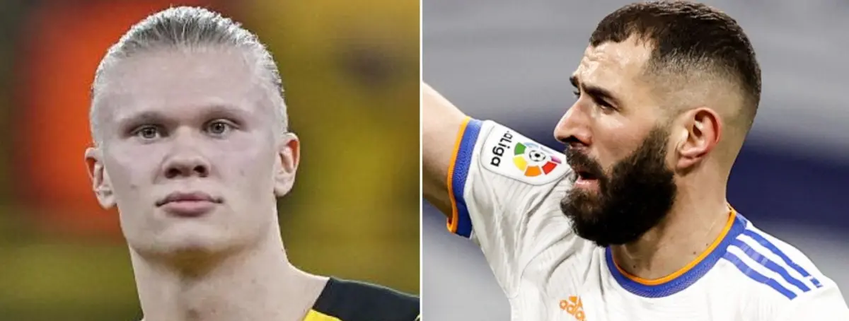 Florentino alucina: Benzema evitó el fichaje de Haaland por el Madrid