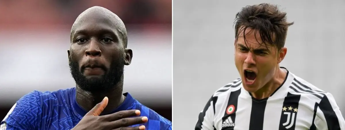 Lukaku y Dybala, juntos en el desafío al Madrid por la Champions