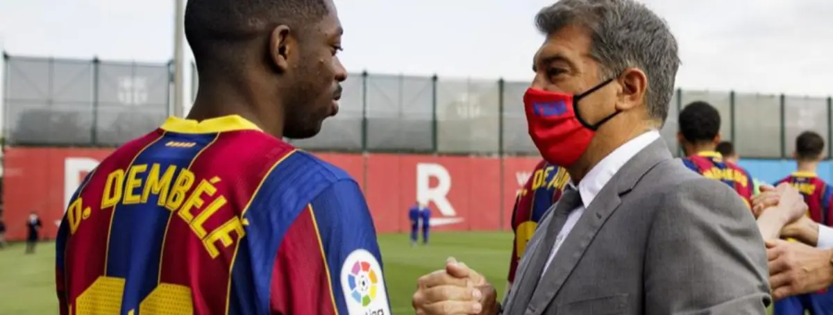 Dembélé acerca otro ‘9’ a Laporta y Aubameyang no entiende nada, jaleo