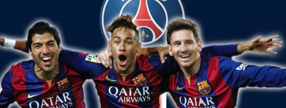 Maniobra mágica en París con Messi, Neymar JR y el delantero uruguayo
