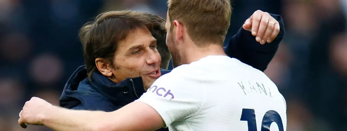 Conte lo convence por 2 años y gratis: trio de lujo junto a Kane y Son