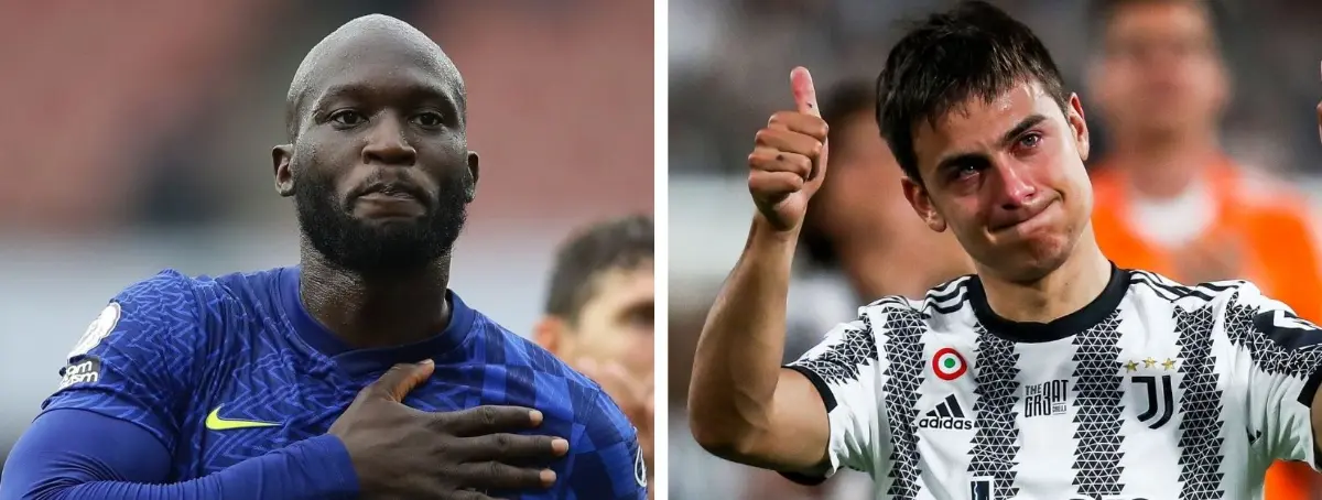 Lukaku y Dybala: el Inter elige y el argentino se queda a cuadros