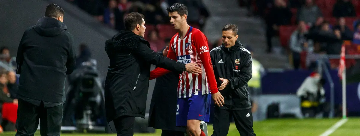 Morata hundido, Simeone no le habla y encuentra al ‘nuevo Mané’ por él