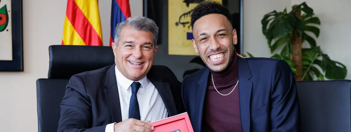 El Barça anuncia nuevo '9': Laporta lo hace oficial, Aubameyang 'KO'