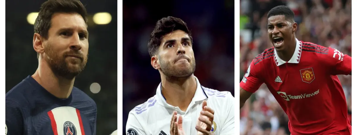 De brillar a tener un oscuro futuro: Messi, Asensio o Rashford en vilo