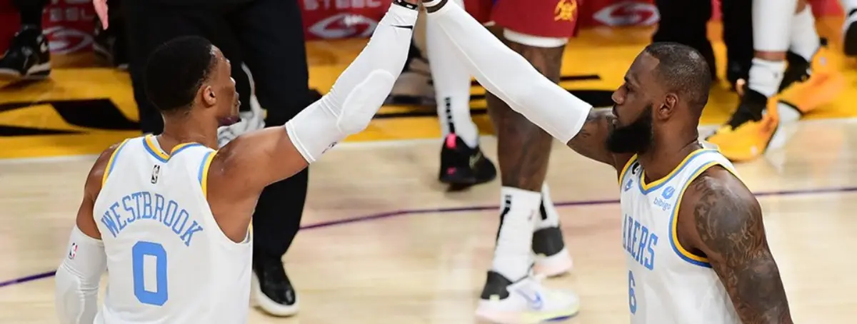 LeBron y Anthony Davis celebran la bomba: Westbrook, adiós y retirada