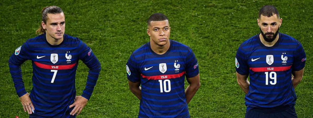 Drama en Francia por el Mundial: Mbappé, Griezmann y Benzema, vendidos