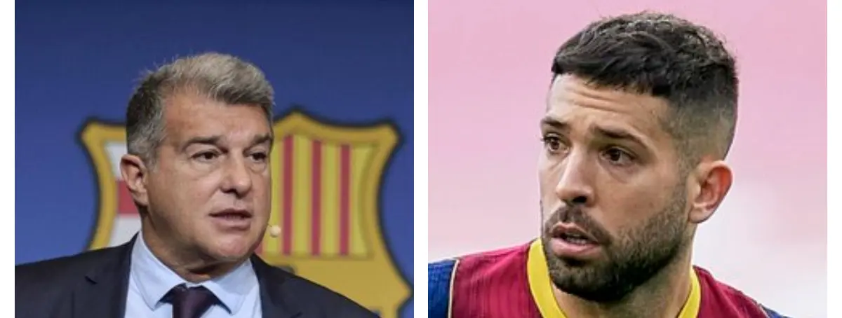 Laporta ultima un regreso triunfal para librarse por fin de Jordi Alba